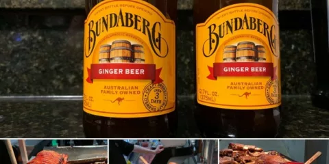 Bundaberg Ginger Beer with BBQ pork