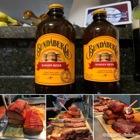 Bundaberg Ginger Beer with BBQ pork