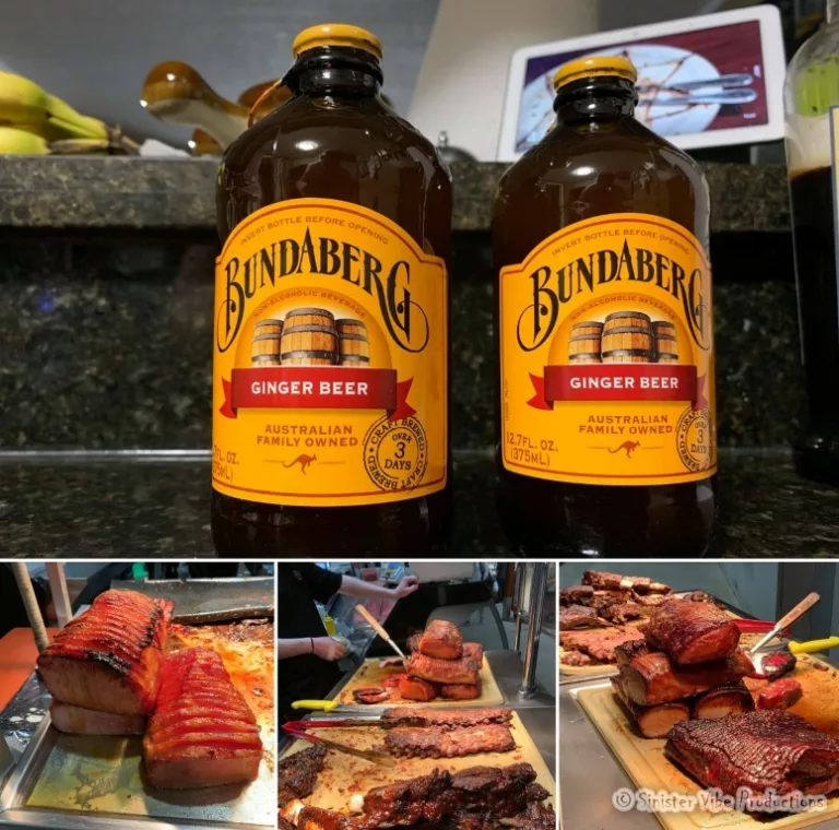 Bundaberg Ginger Beer with BBQ pork