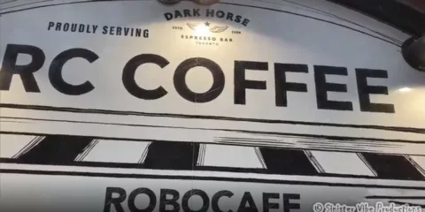 robot coffee cafe