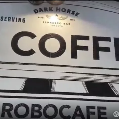 robot coffee cafe