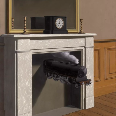 René Magritte, Time Transfixed 1938,
