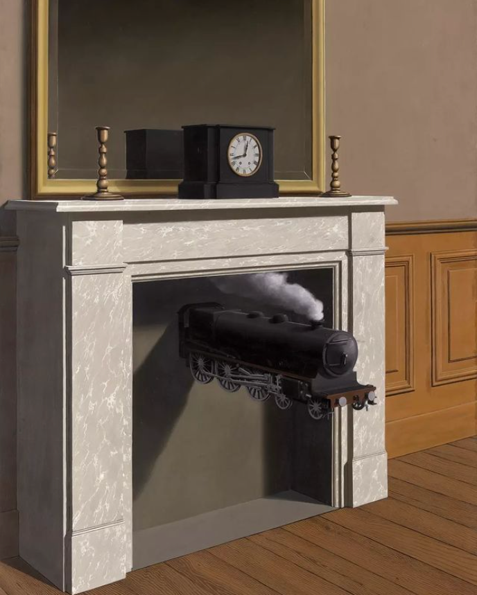 René Magritte, Time Transfixed 1938,