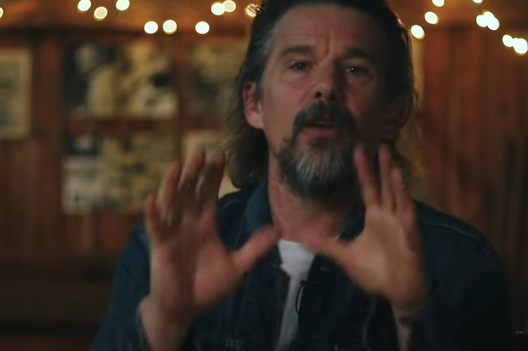 Ethan Hawke talking