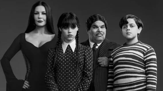 Tim Burton's Addams family cast photo