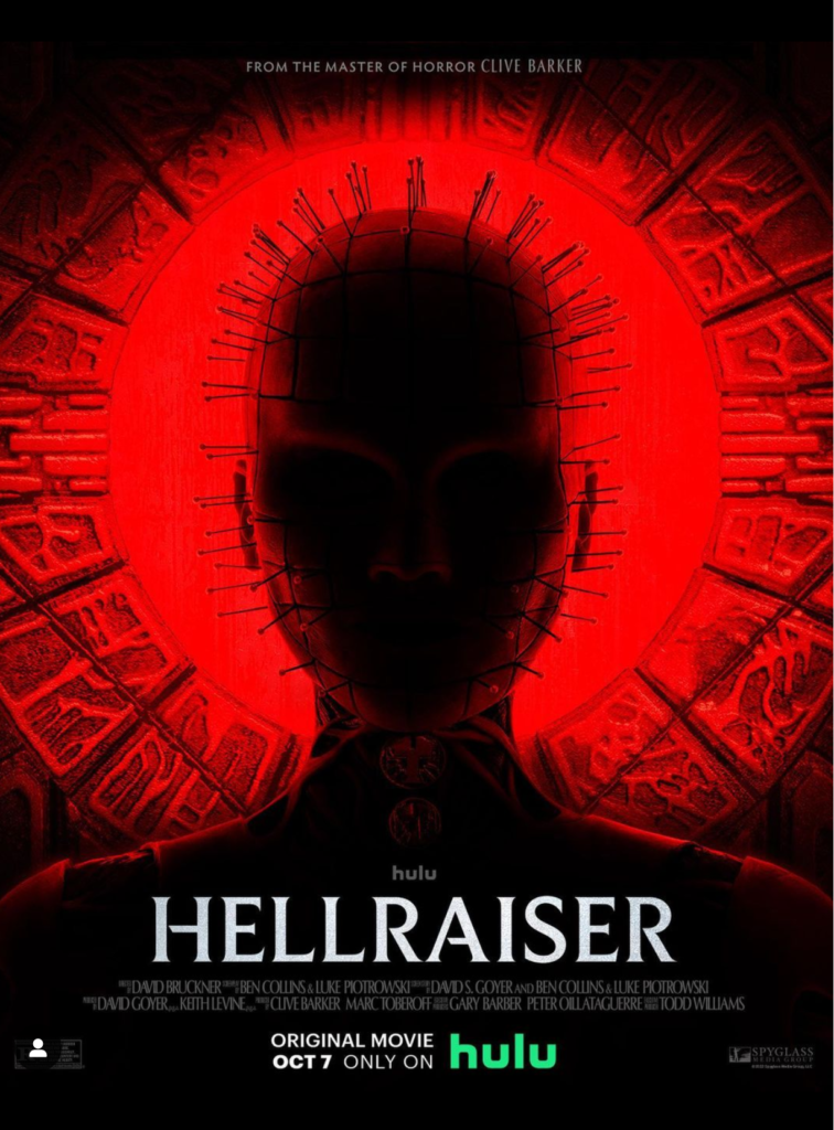 Film poster of new Hellraiser film