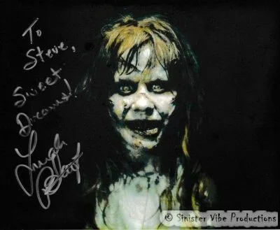 Linda Blair as Pazuzu autographed photo.