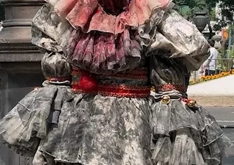 photo of Pennywise the clown in Mexico City