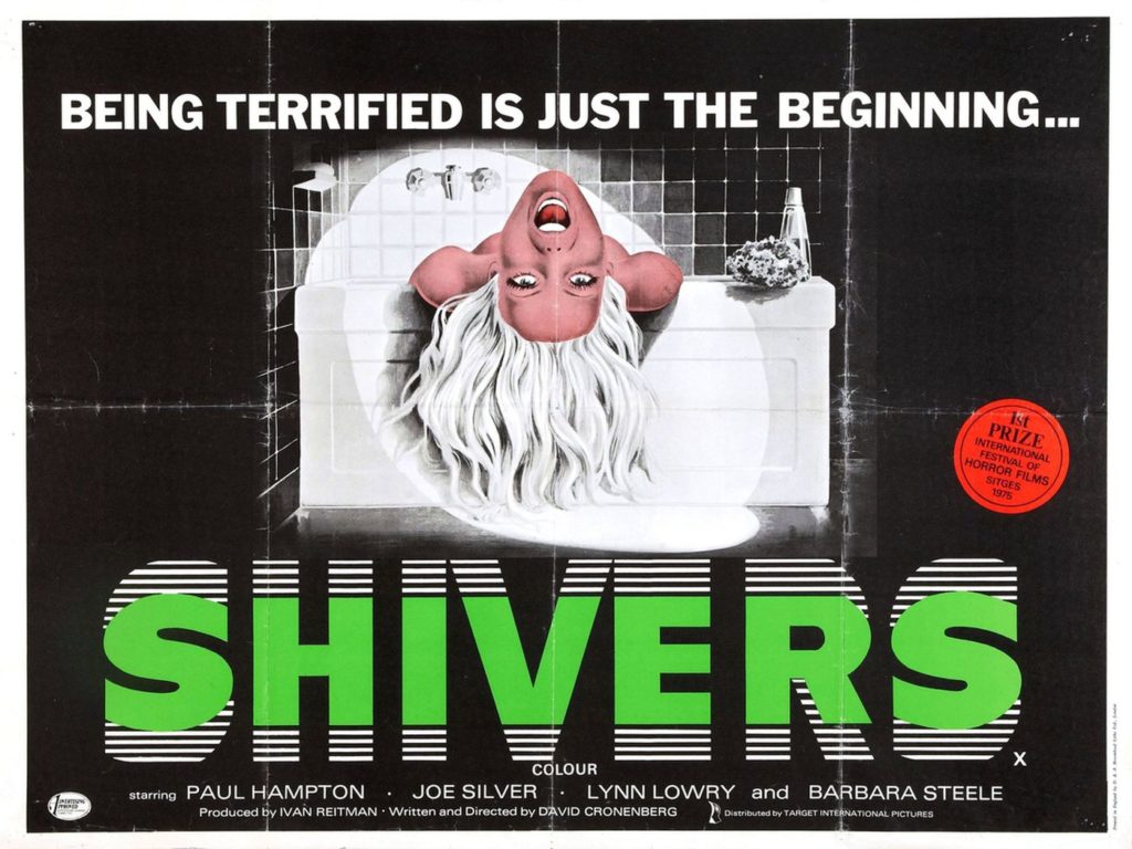 Poster for the film Shivers 1975