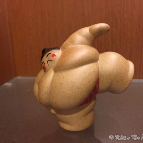 photo of sumo wrestler action figure