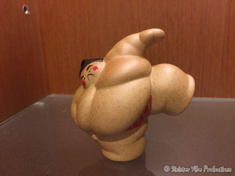 photo of sumo wrestler action figure
