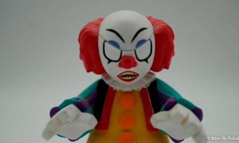 Close up of Pennywise the clown
