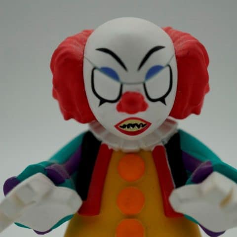 Close up of Pennywise the clown