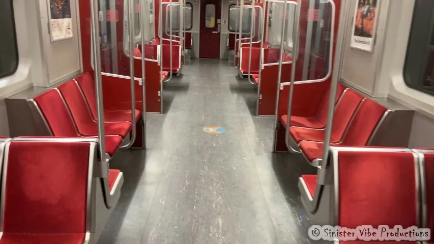 Photo of empty Toronto subway car