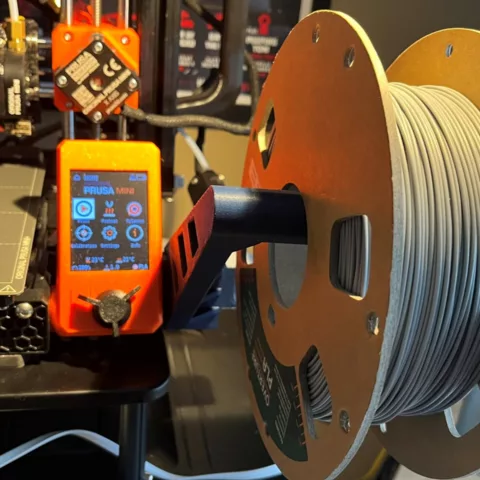 Photo of filament spool mount for Prusa Mini+