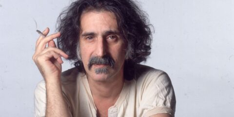 Photo of Frank Zappa smoking