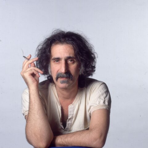 Photo of Frank Zappa smoking