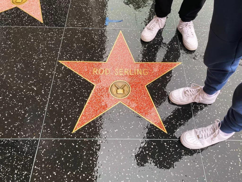 Photo of Rod Serling's star on Hollywood Walk of Fame