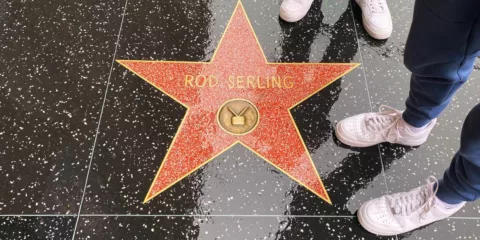 Photo of Rod Serling's star on Hollywood Walk of Fame