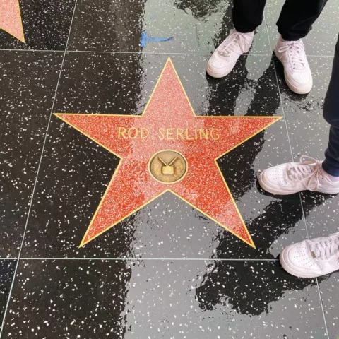 Photo of Rod Serling's star on Hollywood Walk of Fame