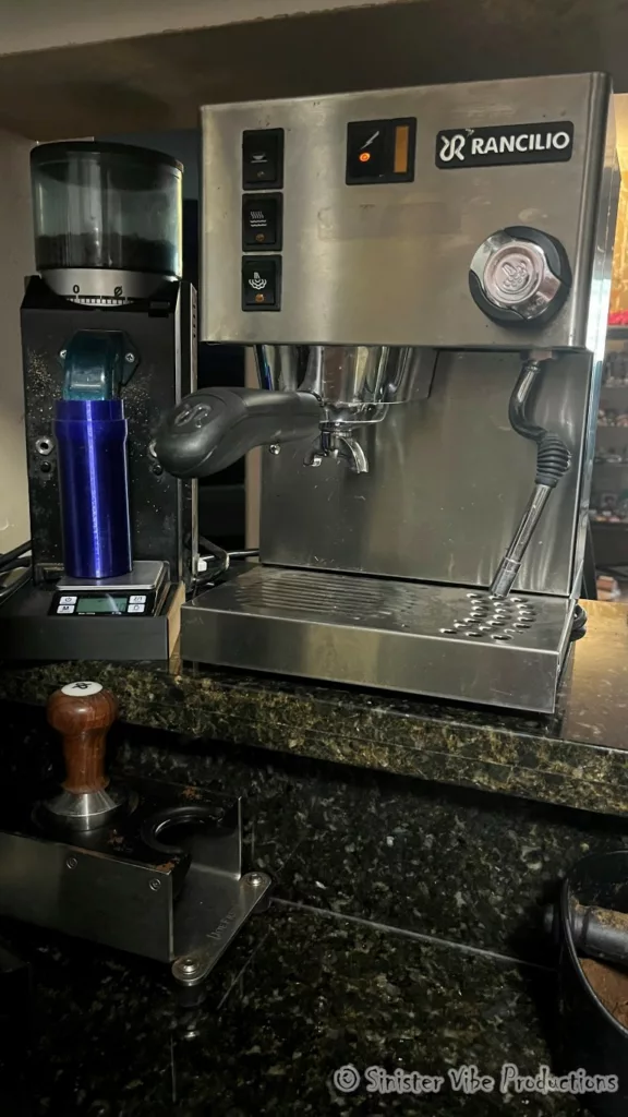 Rancilio Silvia and Rocky coffee machines
