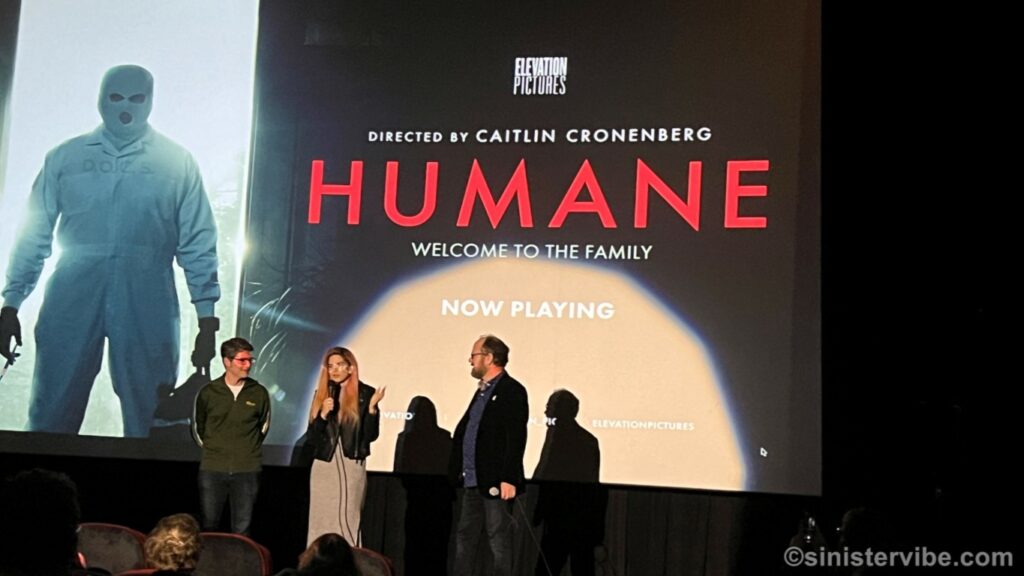 Photo Catlin Cronenberg and Colin Geddes at her film premiere Humane