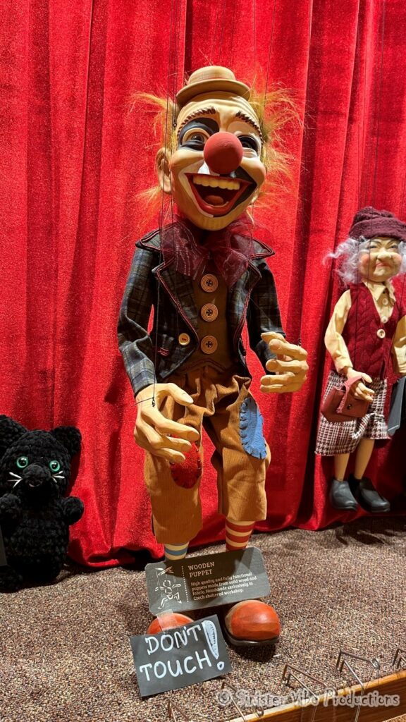 Photo of scary clown marionette
