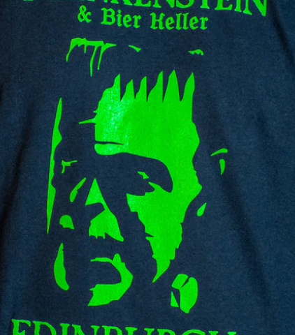 photo of Frankenstein bar Edinburgh t-shirt