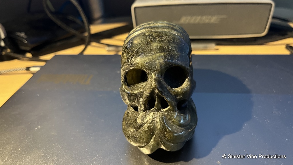 photo of Labradorite skull