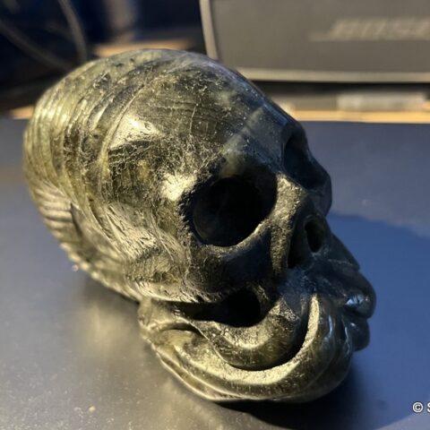 Labradorite skull