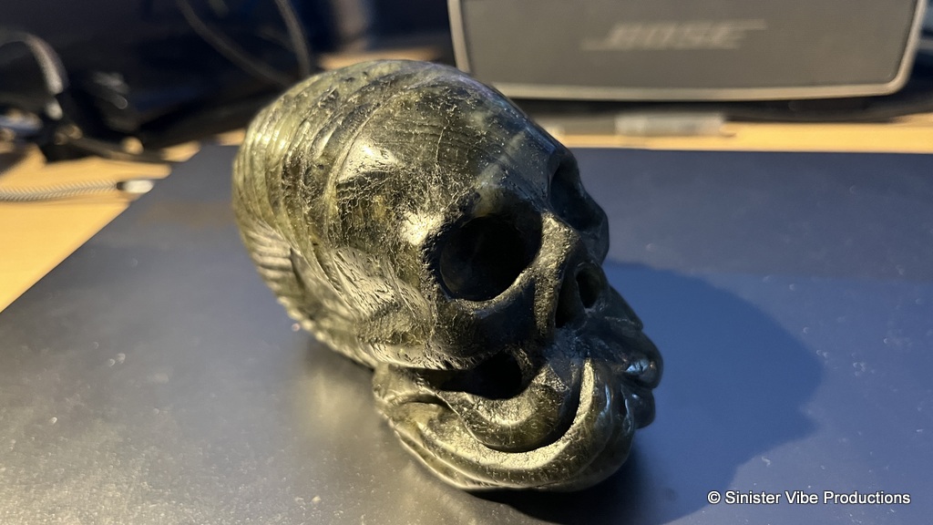 Labradorite skull