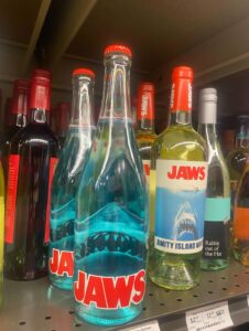Photo of JAWS wine bottles