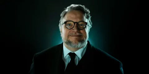 Photo of Guillermo del Toro in a suit