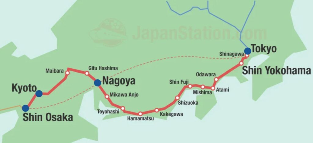 Map of Japan 2025 trip