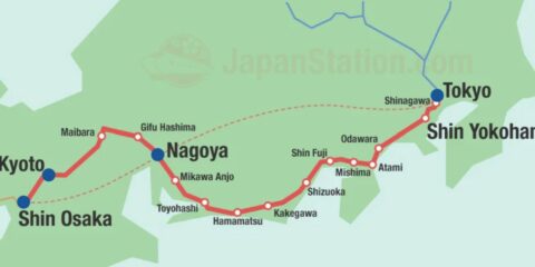 Map of Japan 2025 trip