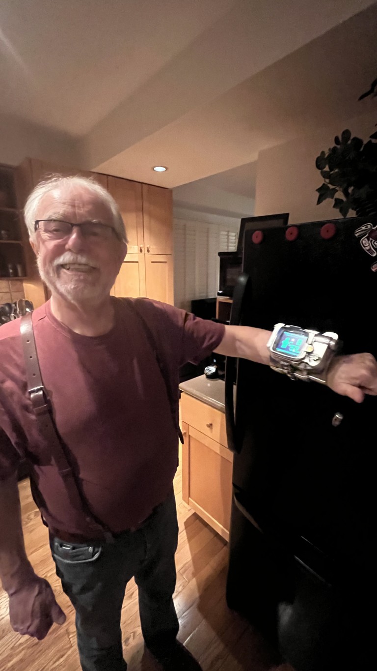 photo of Lee Bridgeford and his pip-boy