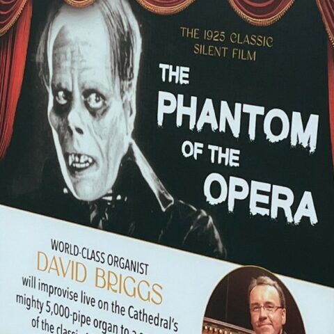 Photo of 1925 phantom of opera screening poster