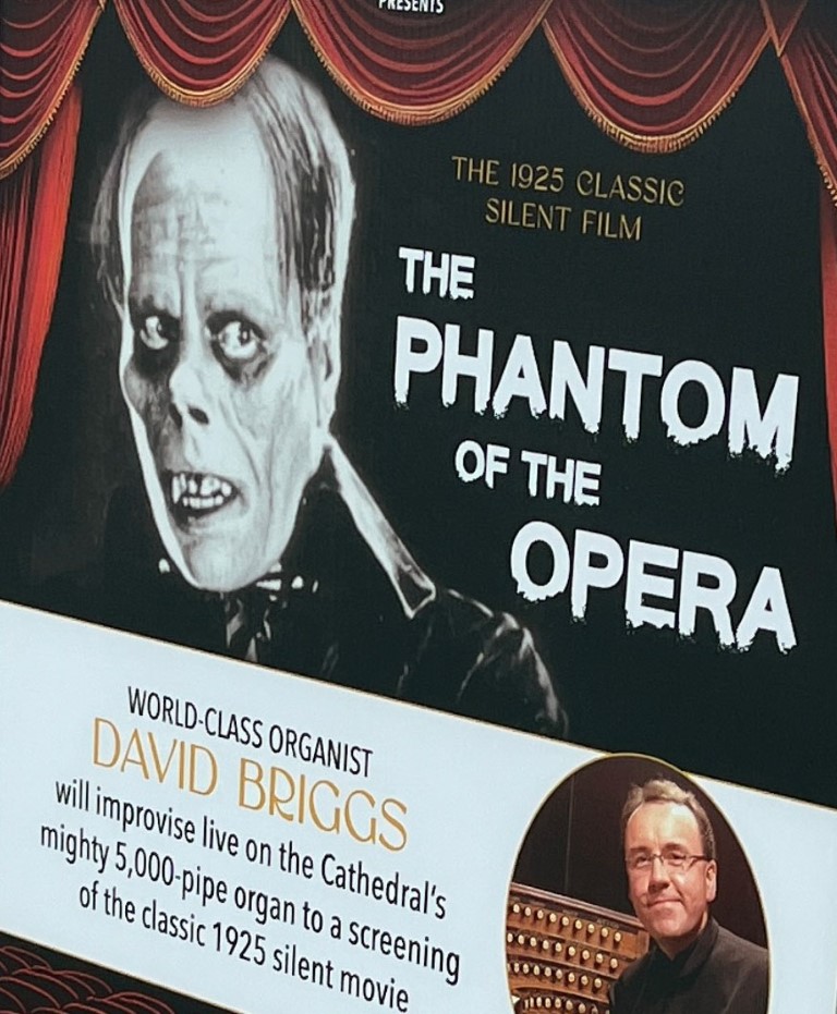 Photo of 1925 phantom of opera screening poster