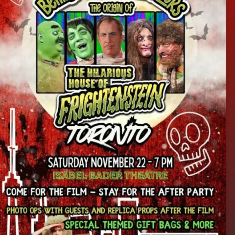 Poster for Documentary Behind the Castle Doors, The Hilarious House of Frightenstein.