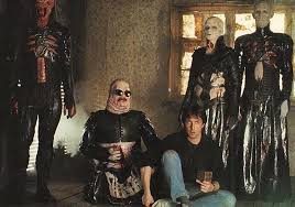 Photo of Clive Barker and the original cenobites