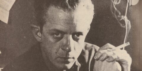 photo of writer Charles Beaumount smoking