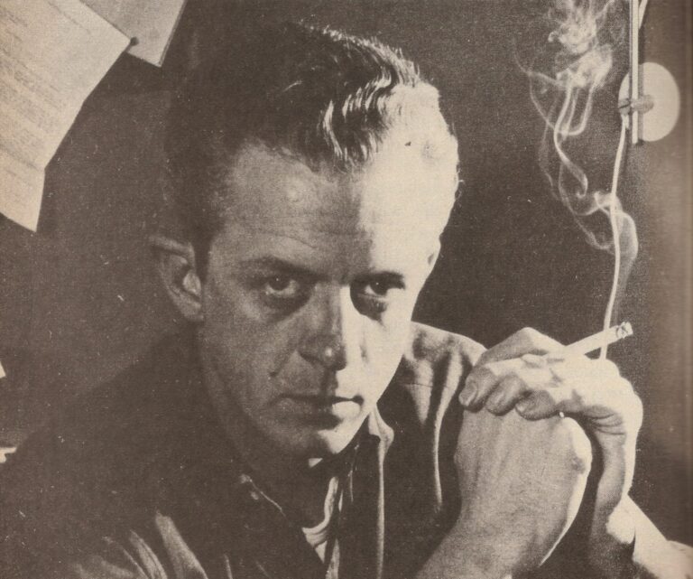 photo of writer Charles Beaumount smoking