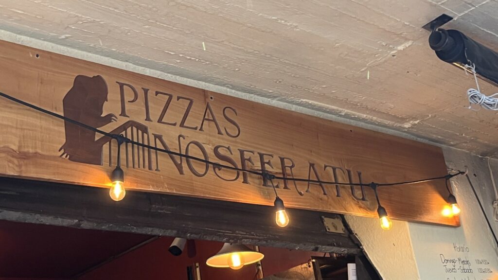 photo of Pizza Nosferatu sign